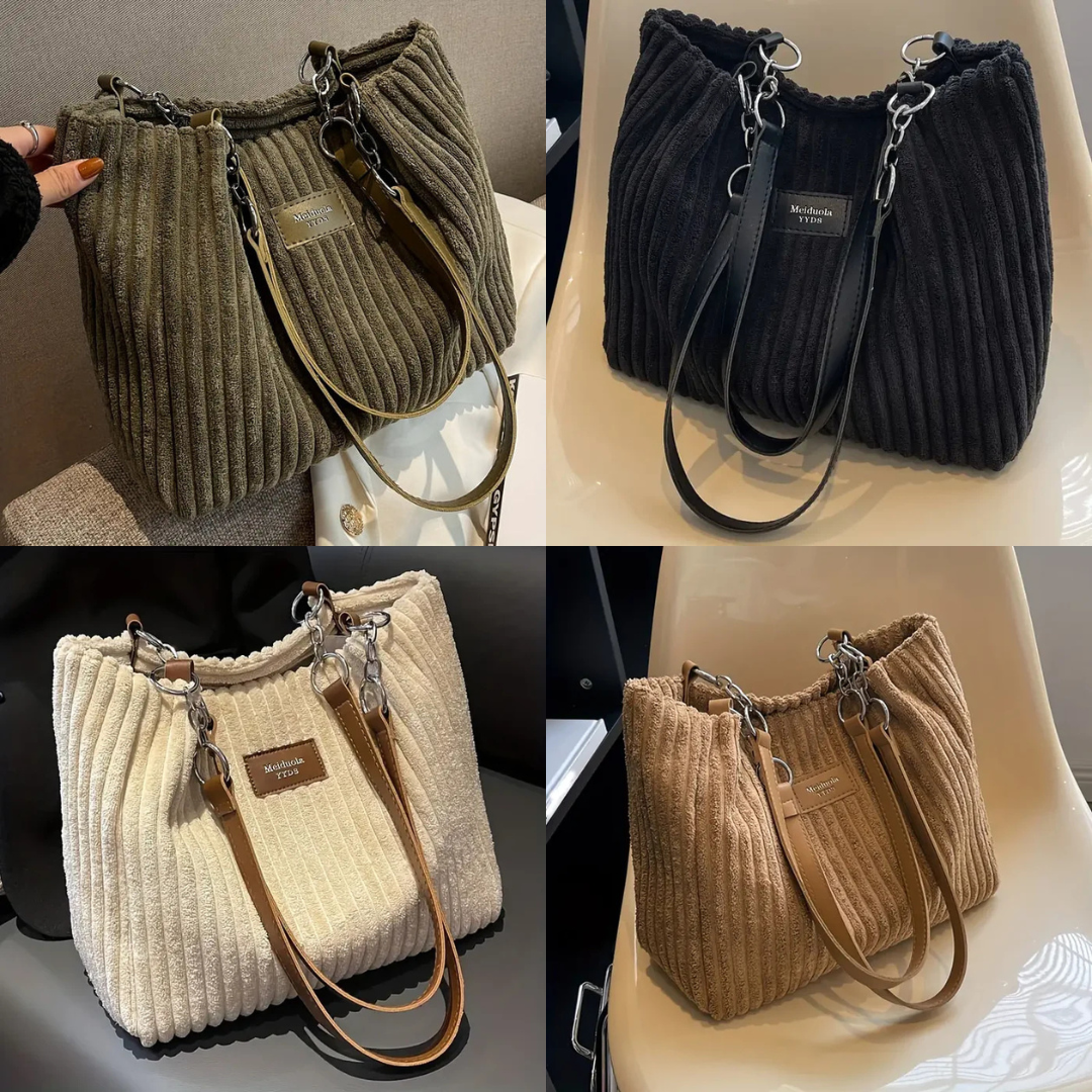 Sac Velours Côtelé | Élégant & Tendance | Pratique & Stylé