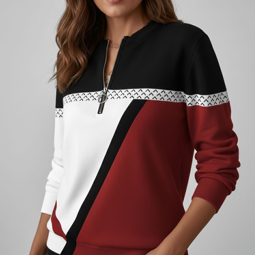 Marise | Pull graphique chic