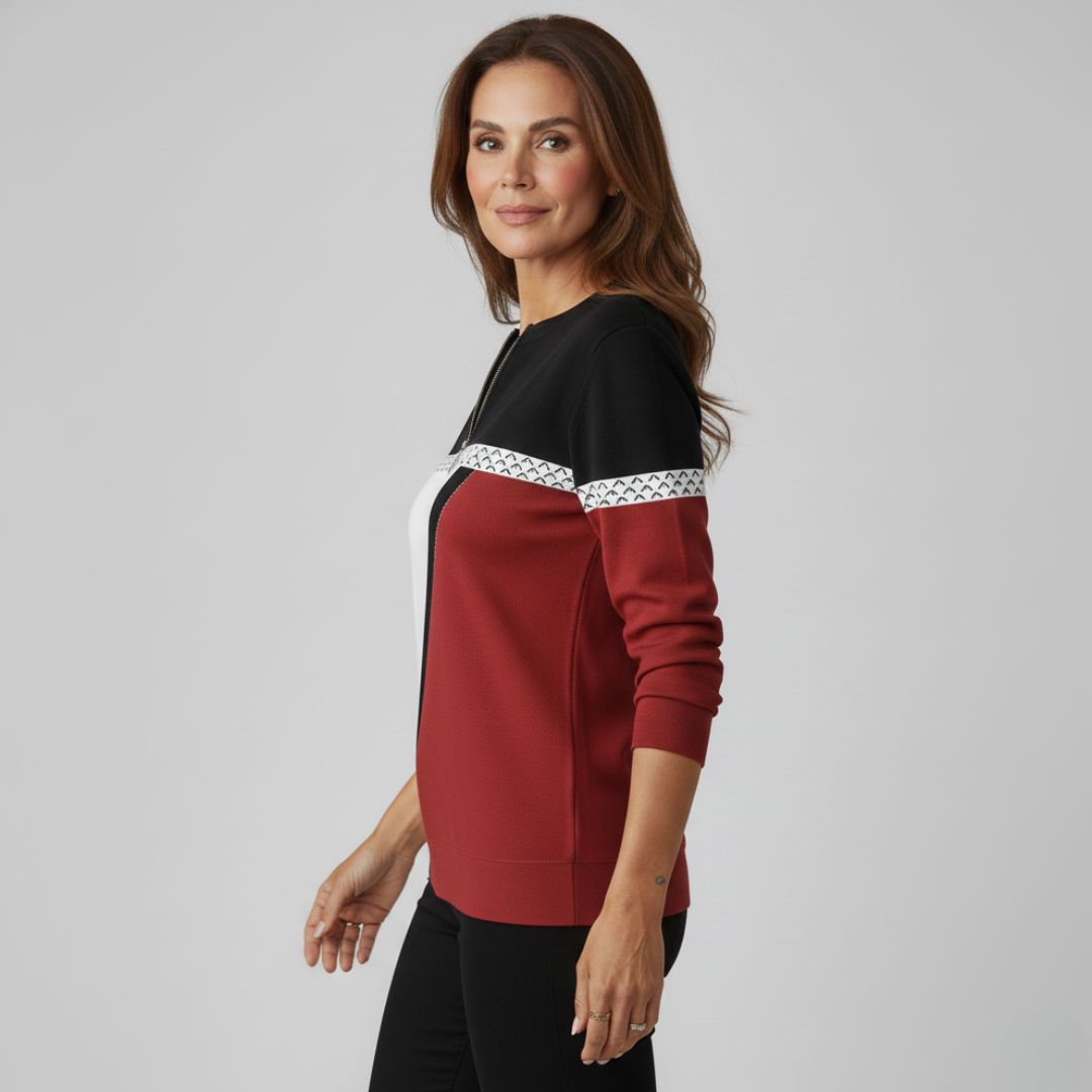 Marise | Pull graphique chic