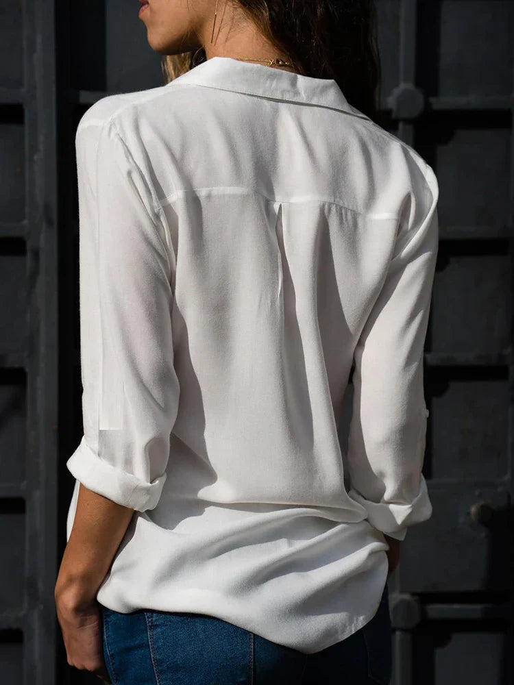 Chemise Fluide Classique | Élégance Intemporelle