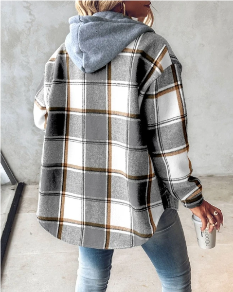 Surchemise à Capuche | Motif Carreaux | Tendance & Confortable