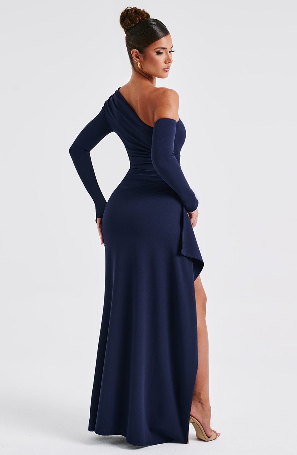 Robe Longue Asymétrique | Élégante & Glamour | Fente Haute