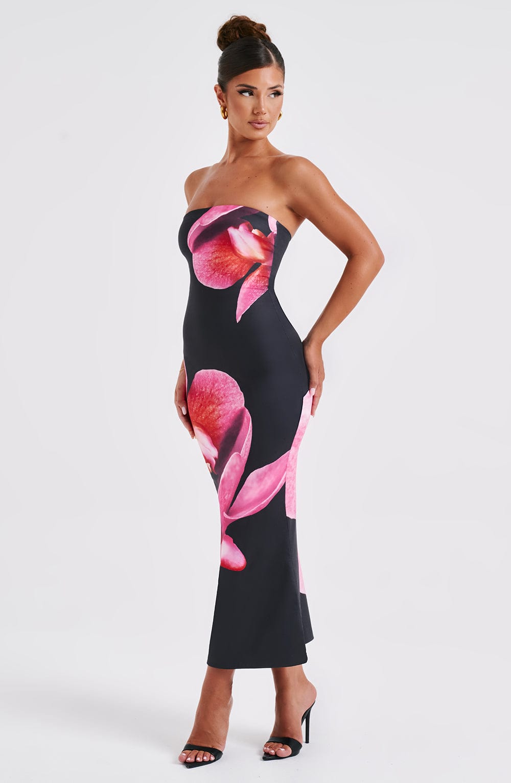 Robe Longue Bustier | Élégante & Audacieuse | Imprimé Floral