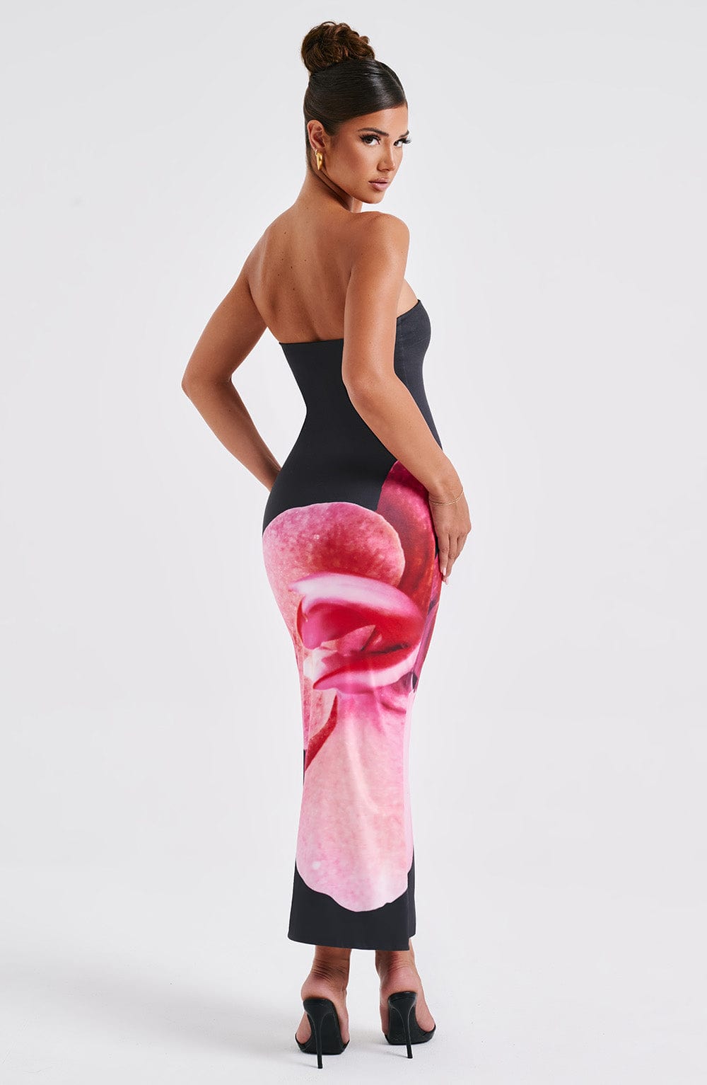 Robe Longue Bustier | Élégante & Audacieuse | Imprimé Floral