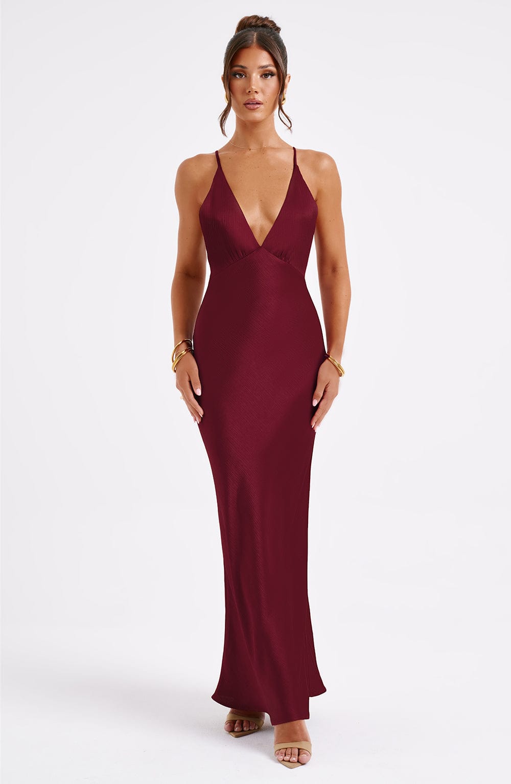 Robe Longue Évasée | Élégante & Minimaliste | Bretelles Fines