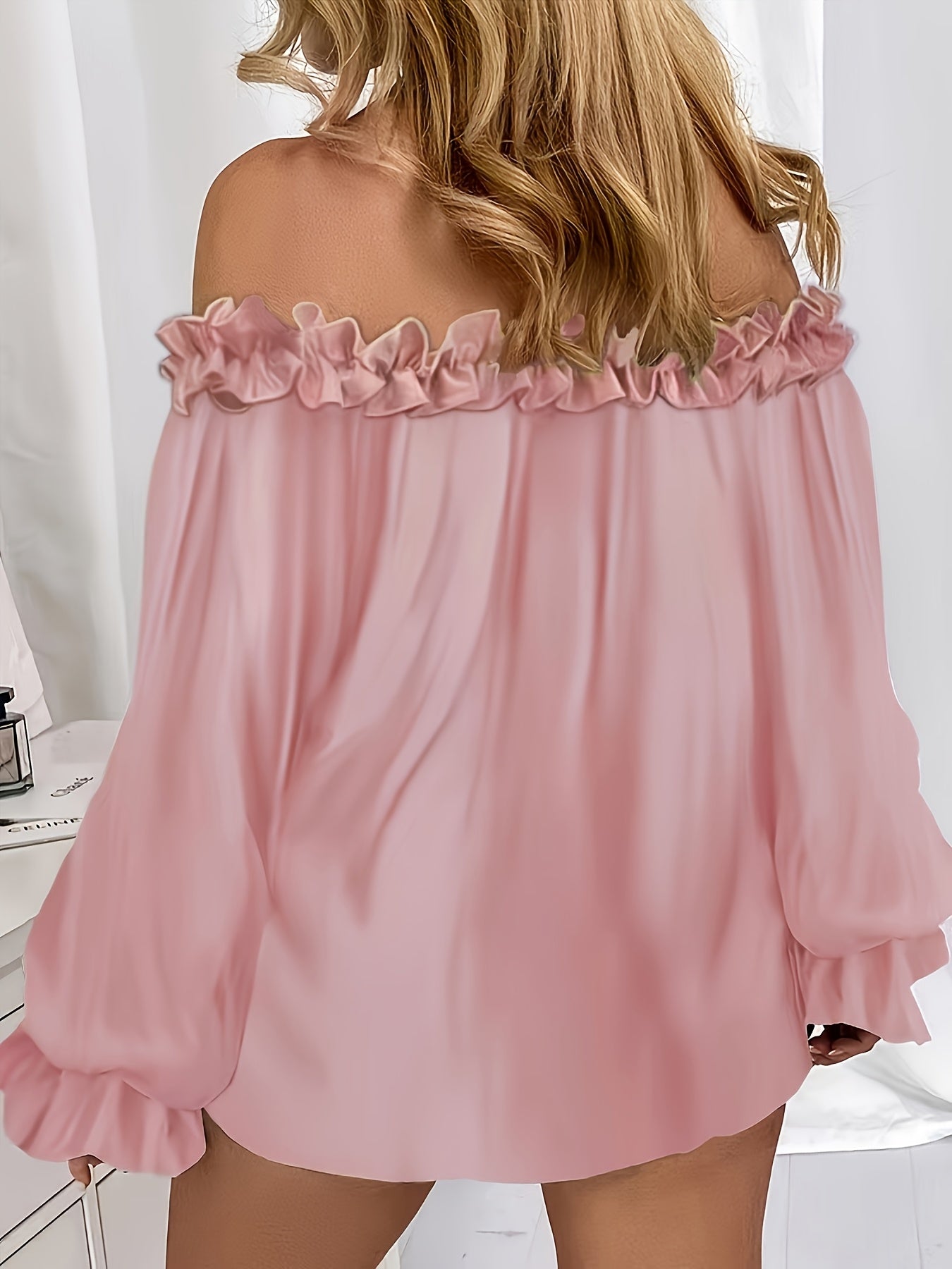 Blouse Épaules Dénudées à Volants | Élégante et Aérienne