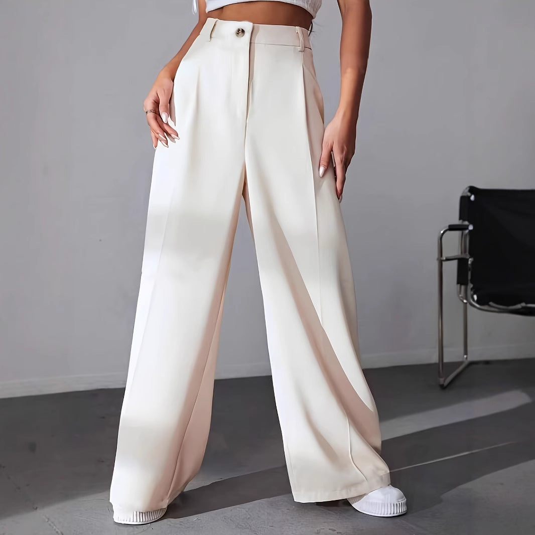 Pantalon Tailleur Large | Élégance Pure et Modernité Minimaliste