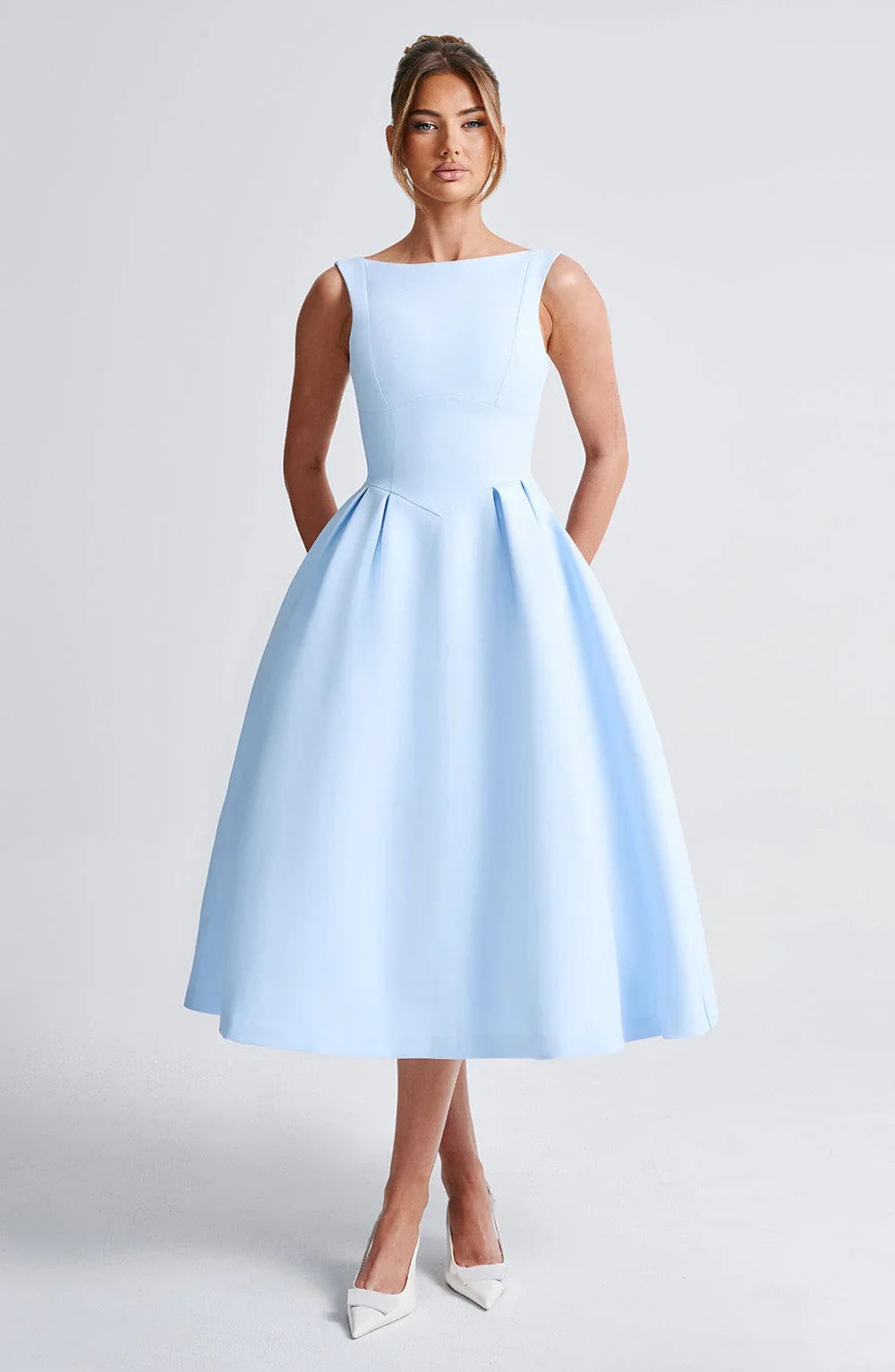 Camille - Robe Midi Évasée | Élégante | Sophistiquée