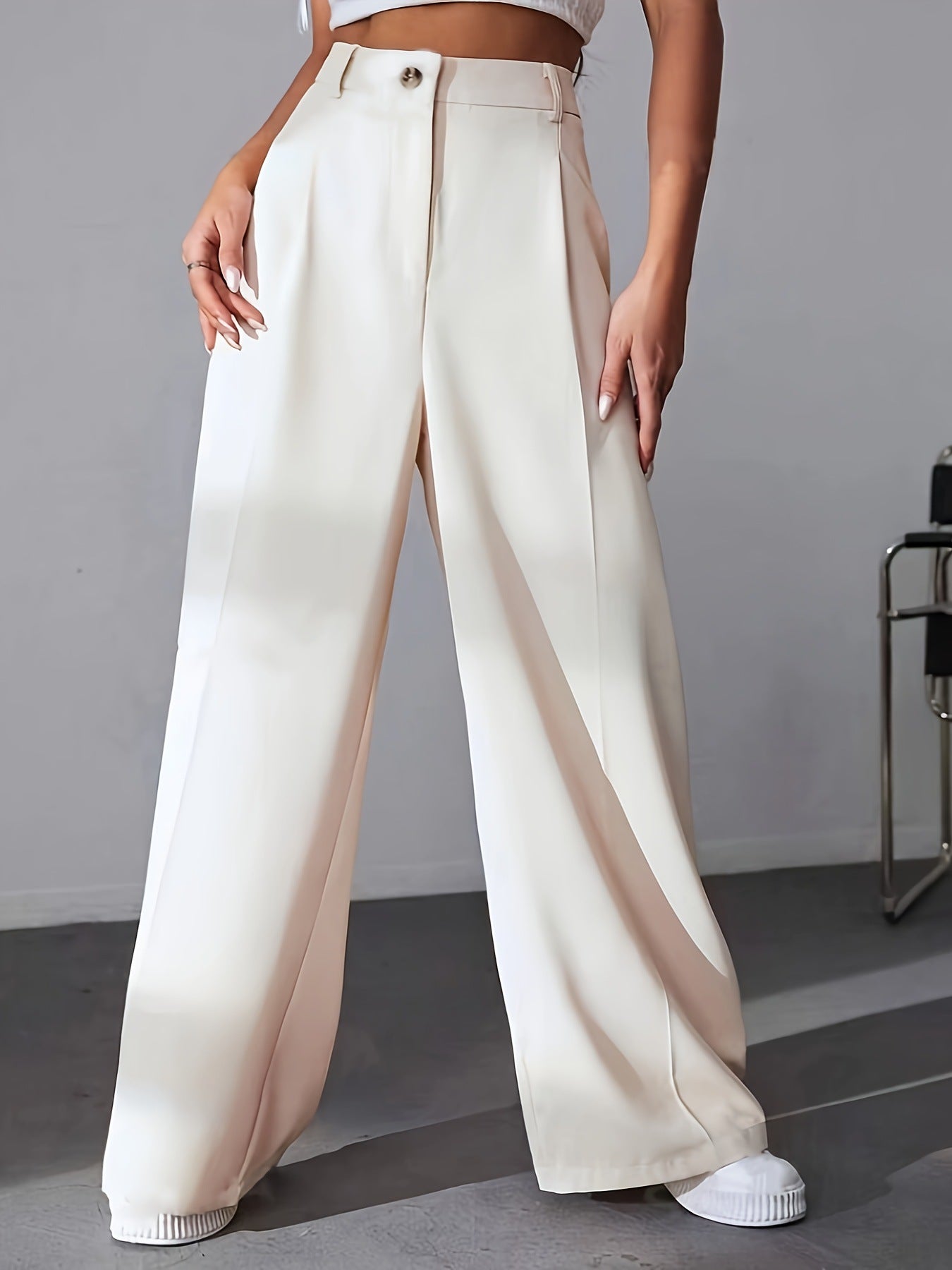 Pantalon Tailleur Large | Élégance Pure et Modernité Minimaliste