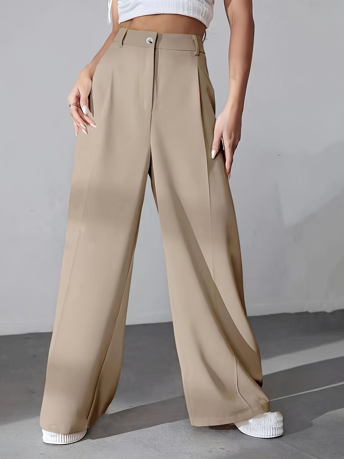 Pantalon Tailleur Large | Élégance Pure et Modernité Minimaliste