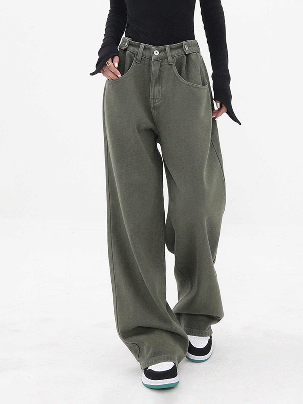 Pantalon Large | Taille Haute Oversize | Style Street et Confort