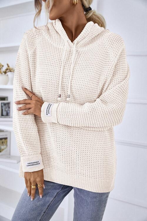 Pull à Capuche en Maille | Doux & Confortable | Style Décontracté