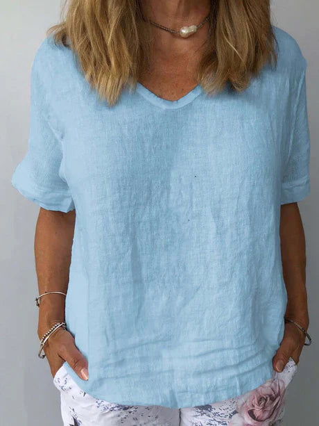 T-shirt en Lin | Lin Naturel | Confort Léger et Élégance Décontractée