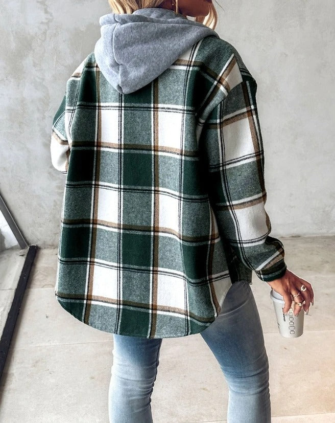 Surchemise à Capuche | Motif Carreaux | Tendance & Confortable